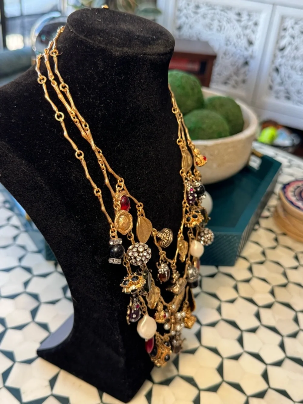 ✨♥️▪️Zara‎ Gold Multi-Charm Necklaces set of 3 with Accents▪️♥️✨